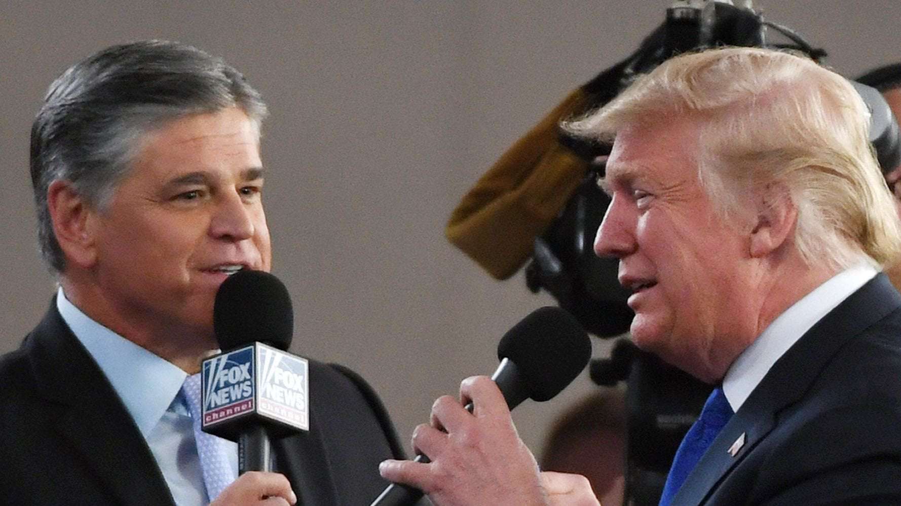 image for Donald Trump Reportedly Dialed Sean Hannity Into Oval Office Meetings