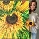 image for Sunflower oil painting I got commissioned to make
