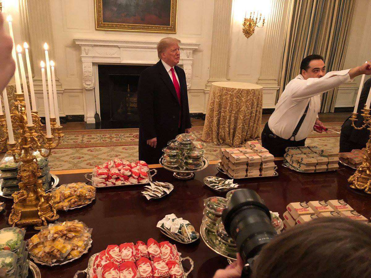 image showing A fancy dinner at the White House.