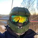 image for Master chief ski helmet was a big hit today