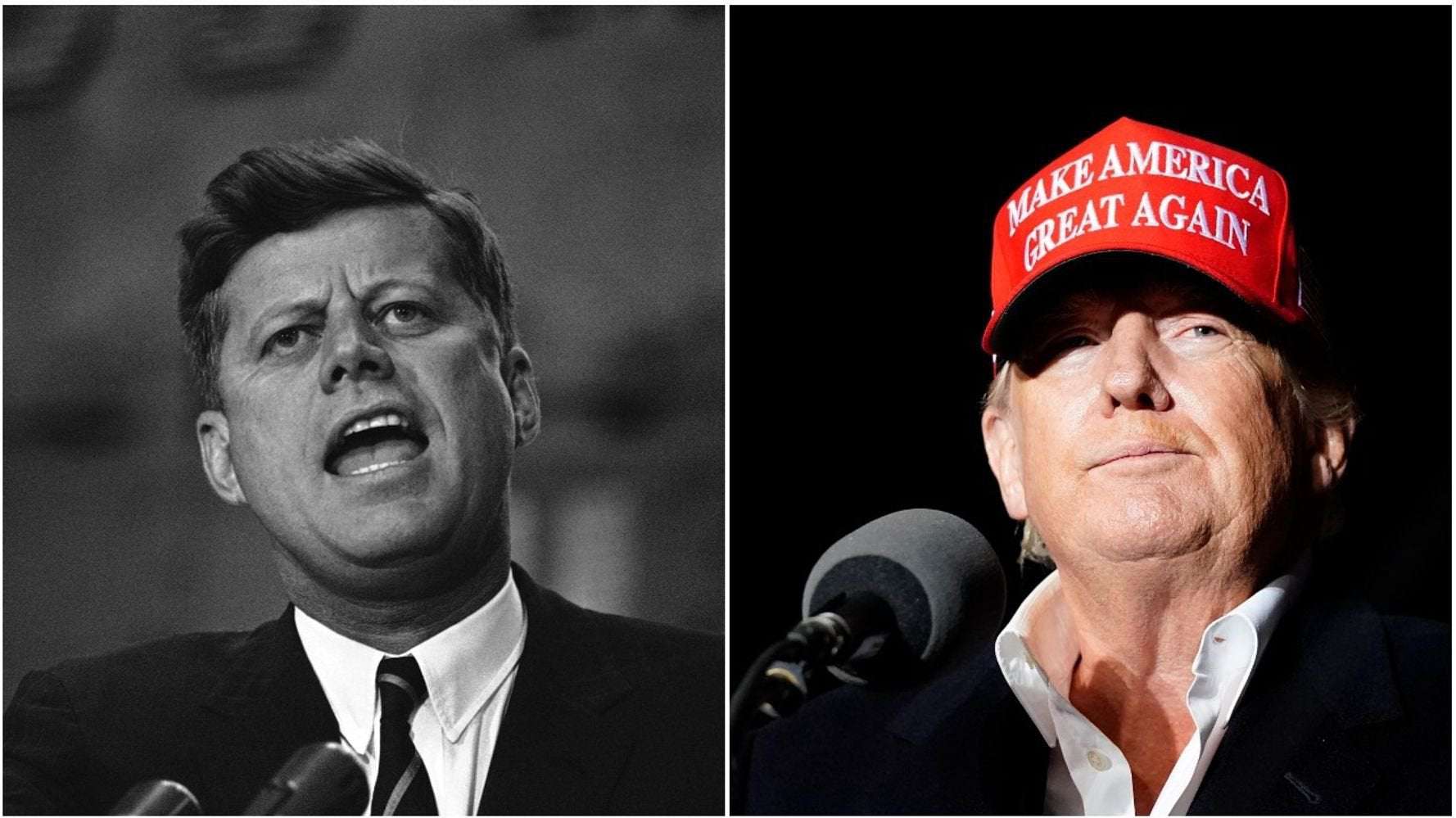 image for Some QAnon Believers Think JFK Disguised Himself As Trump At Arizona Rally