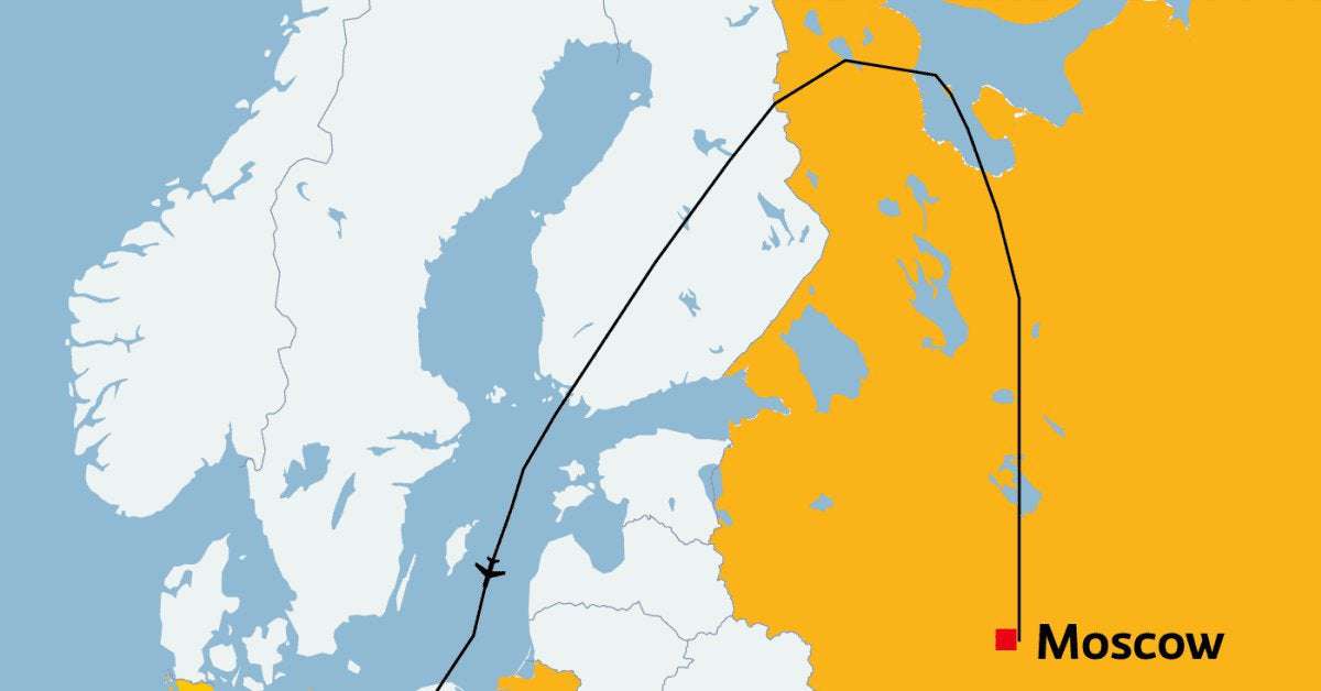 image for Russian cargo plane takes unexplained detour over Finland