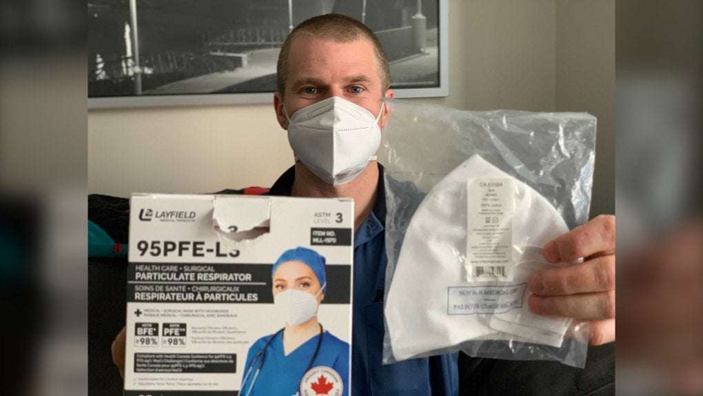 image for 'I thought it was a joke': Canada Post employee sent home for wearing N95 mask instead of company-provided cloth or disposable mask