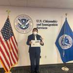 image for My father, 67. Finally a US citizen after 17 years of processes and paperwork
