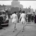 image for The first girls to appear with uncovered legs in public in Toronto. (1937)