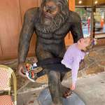 image for My daughter saw the Bigfoot and said.. Dad, take my picture with him!