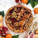 image for I baked a cherry pomegranate pie to celebrate the Year of the Tiger. Happy Lunar New Year!