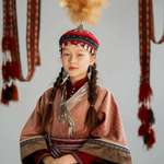 image for Kazakh girl in traditional dress
