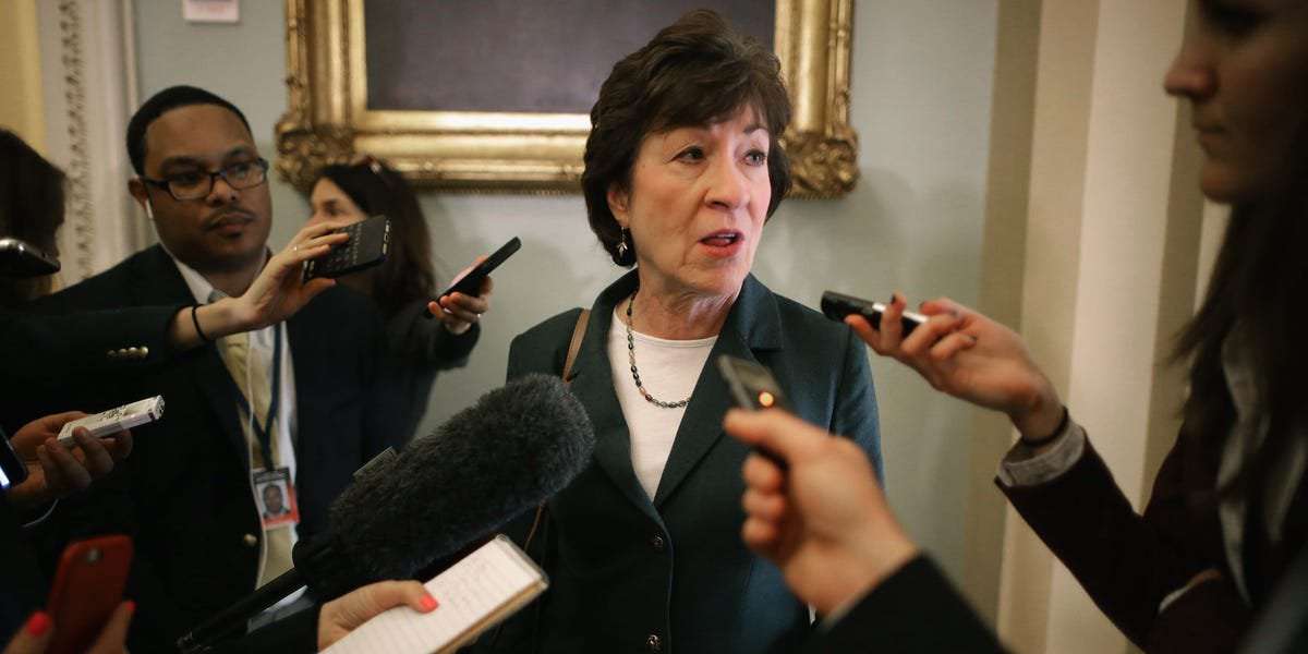 image for Susan Collins says it may be difficult for Republicans to reject a Black, female Supreme Court nominee because Democrats have painted the GOP as 'anti-Black'