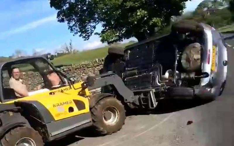 image for Farmer who flipped car cleared of criminal damage because ‘Englishman’s home is his castle’
