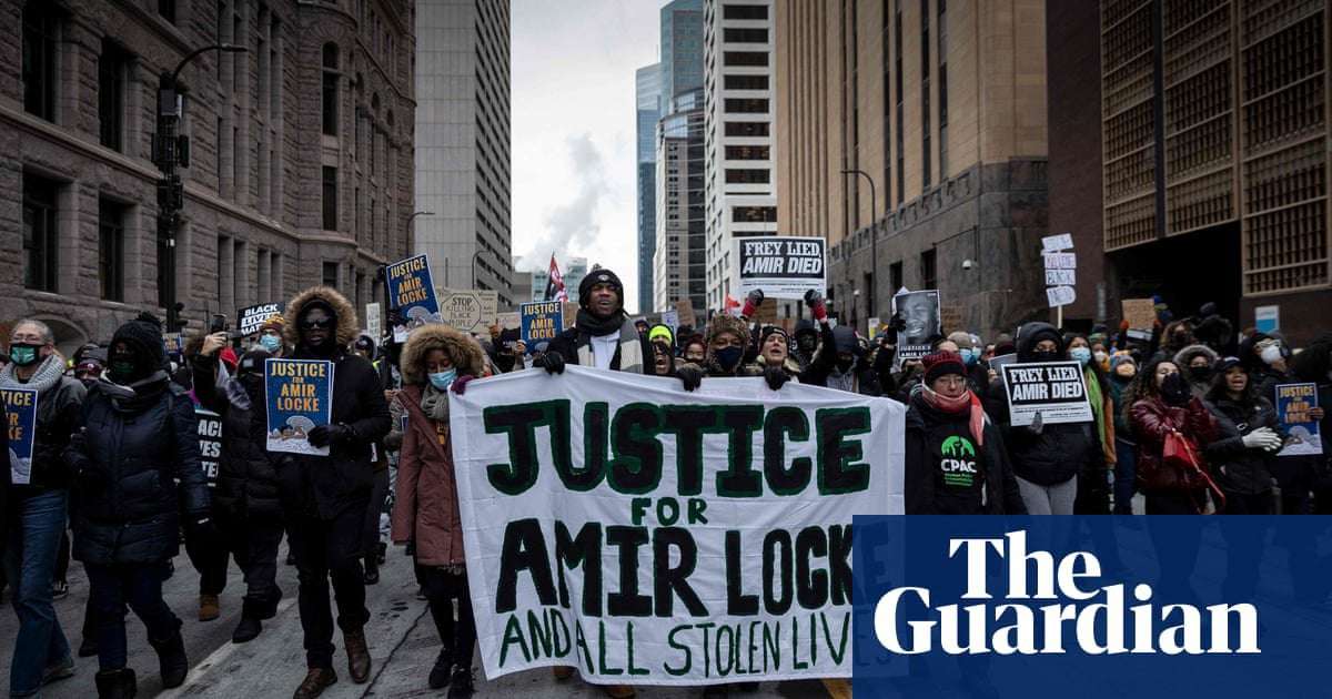 image for Amir Locke shooting: hundreds protest in Minneapolis after police killing of Black man