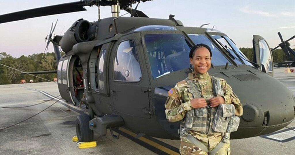 image for Woman rescued during Katrina is Louisiana Army National Guard's first Black female pilot