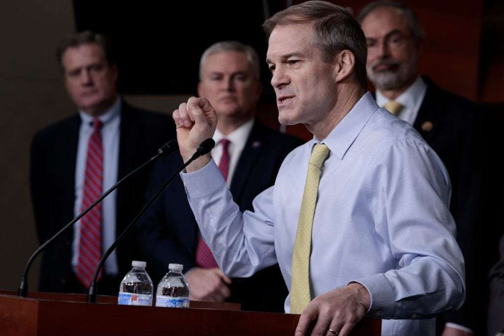 image for Jim Jordan Should Be Disqualified From Ballot Over Jan. 6: Protestors