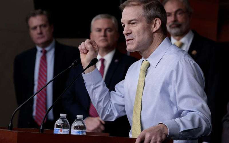 image for Jim Jordan Should Be Disqualified From Ballot Over Jan. 6: Protestors