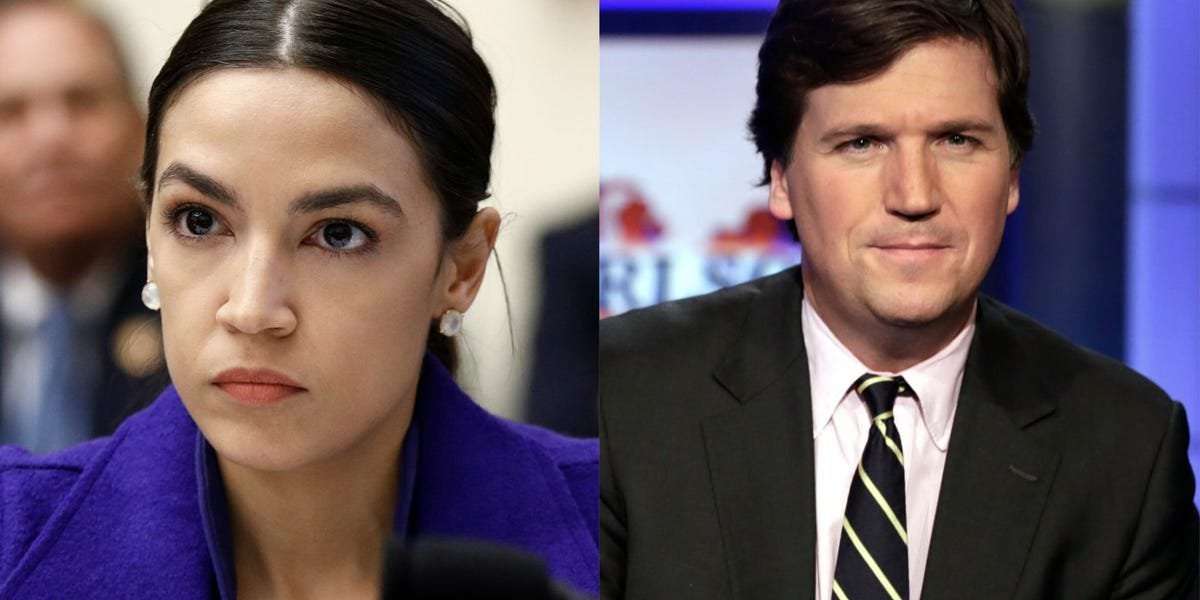 image for Rep. Alexandria Ocasio-Cortez said Tucker Carlson's on-air fixation with her is 'targeted, libelous harassment'