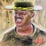 image for An oil painting I did of Damon Wayans from Major Payne [OC]
