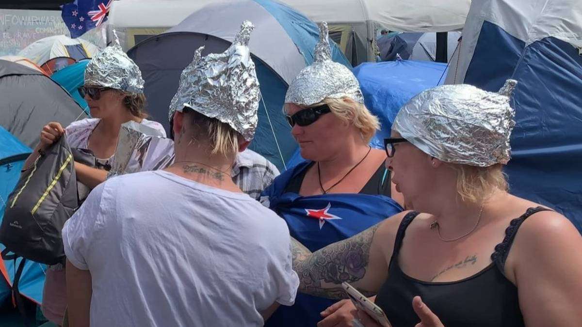 image for Protesters turn to tinfoil hats as increasing sickness blamed on Government beaming radiation rays