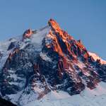 image for ITAP of Aguille du Midi at Sunset