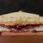 image for (OC) My oil painting of a PB&J
