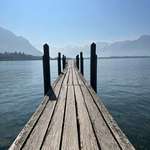 image for ITAP of an old wooden pontoon over Lake Geneva