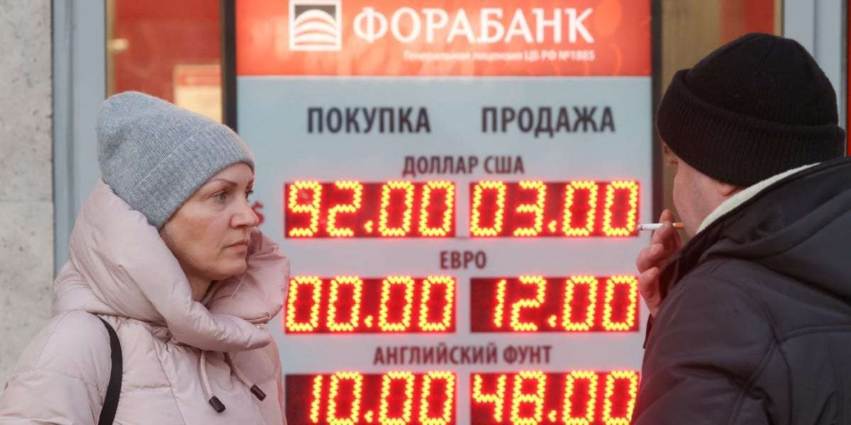 image for Russia's finance minister has admitted the country can't use nearly half its $640 billion foreign currency war chest because of Western sanctions