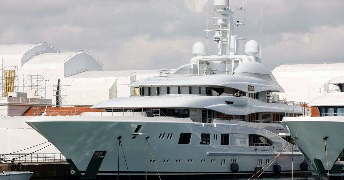 image for Spain seizes Russian oligarch's yacht in Barcelona