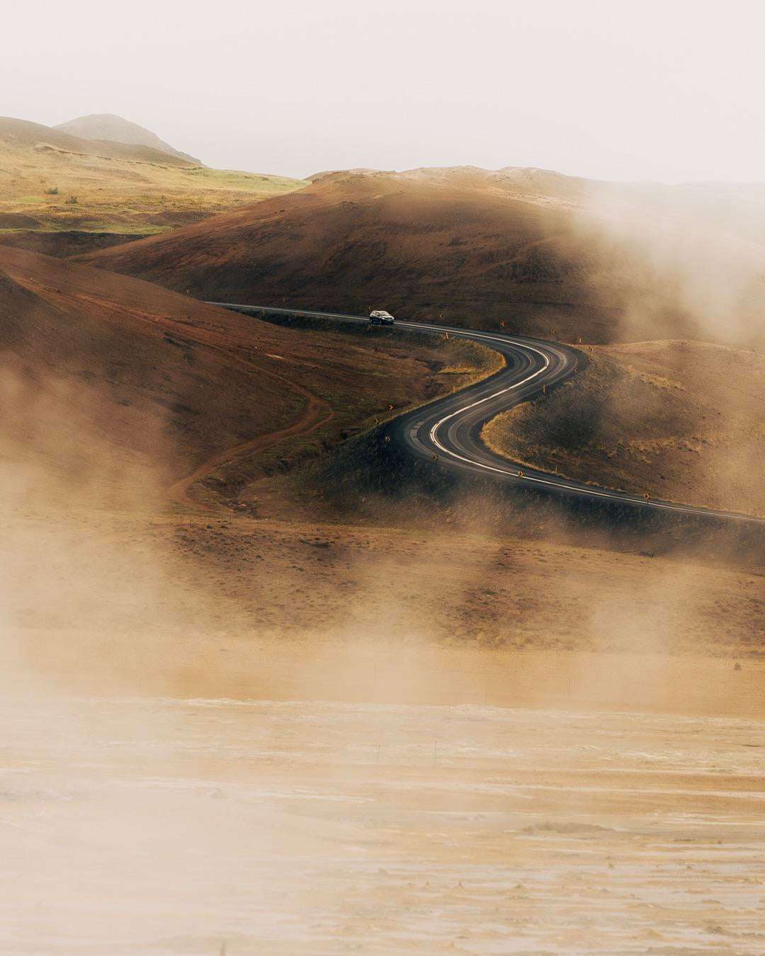 image showing ITAP of an Icelandic road