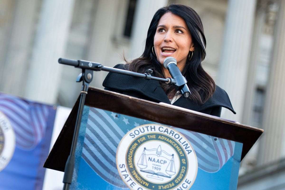 image for Conservatives pile on as Tulsi Gabbard named "most influential" spreader of disinformation