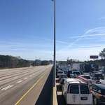 image for Apocalypse vibes. I-85 shut down in Atlanta [OC]