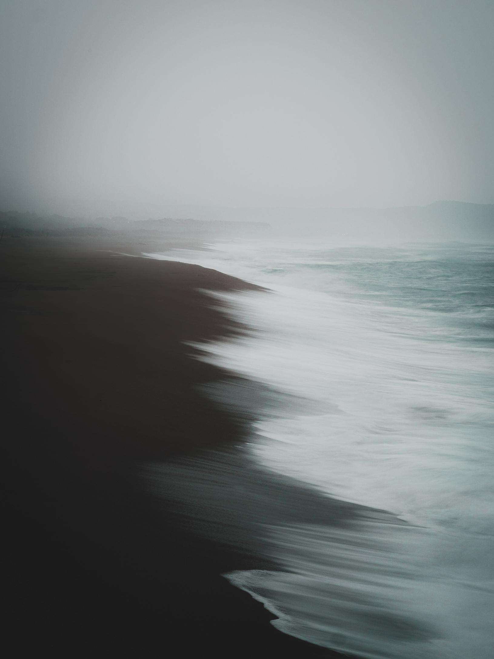 image showing ITAP of a beach during a storm