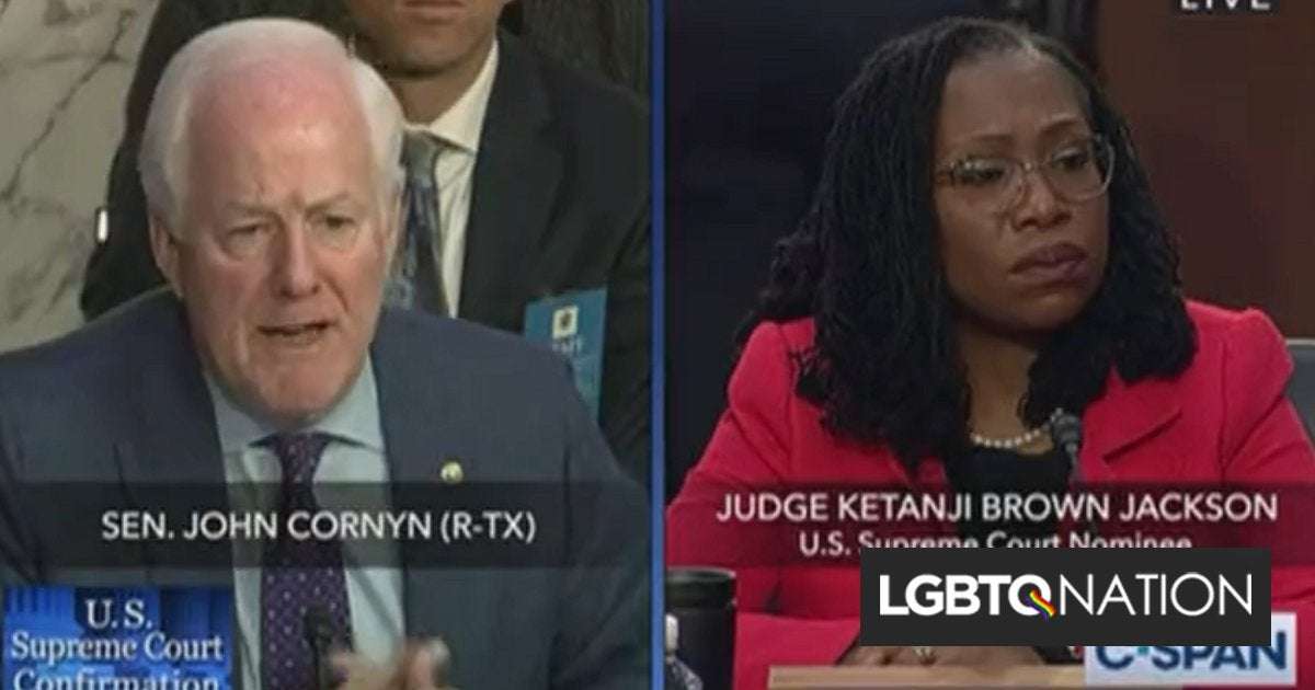 image for Ketanji Brown Jackson schooled GOP senator who ranted about gay marriage
