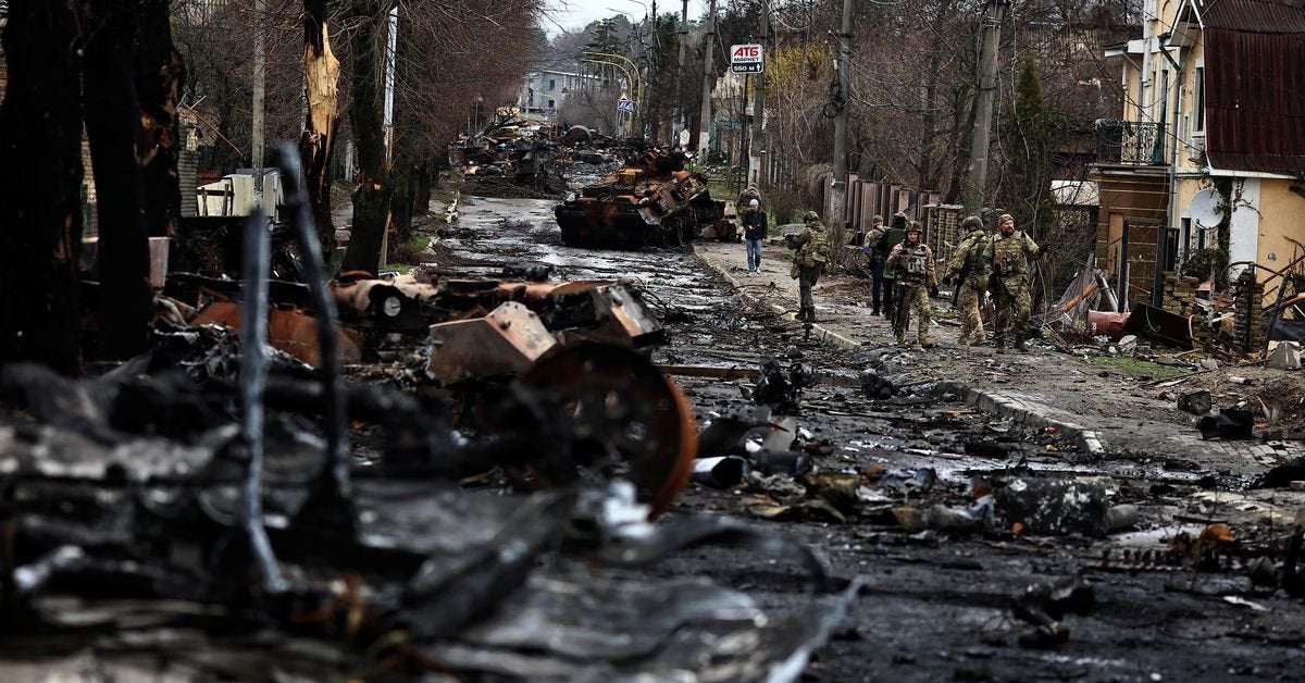 image for EU accuses Russian troops of committing atrocities in Ukrainian town Bucha