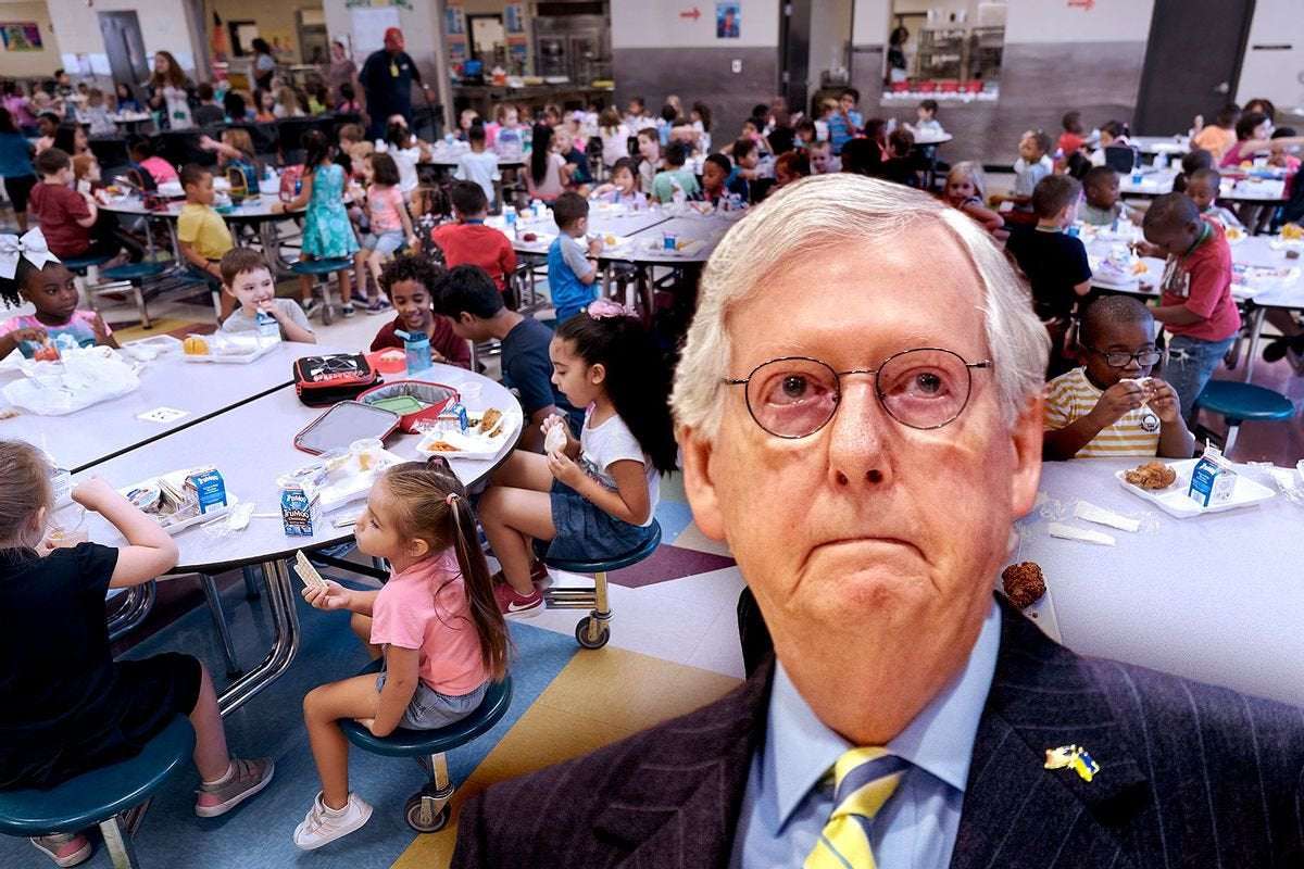 image for Everybody blames Mitch: McConnell scrambles to avoid blame for end of popular school lunch extension