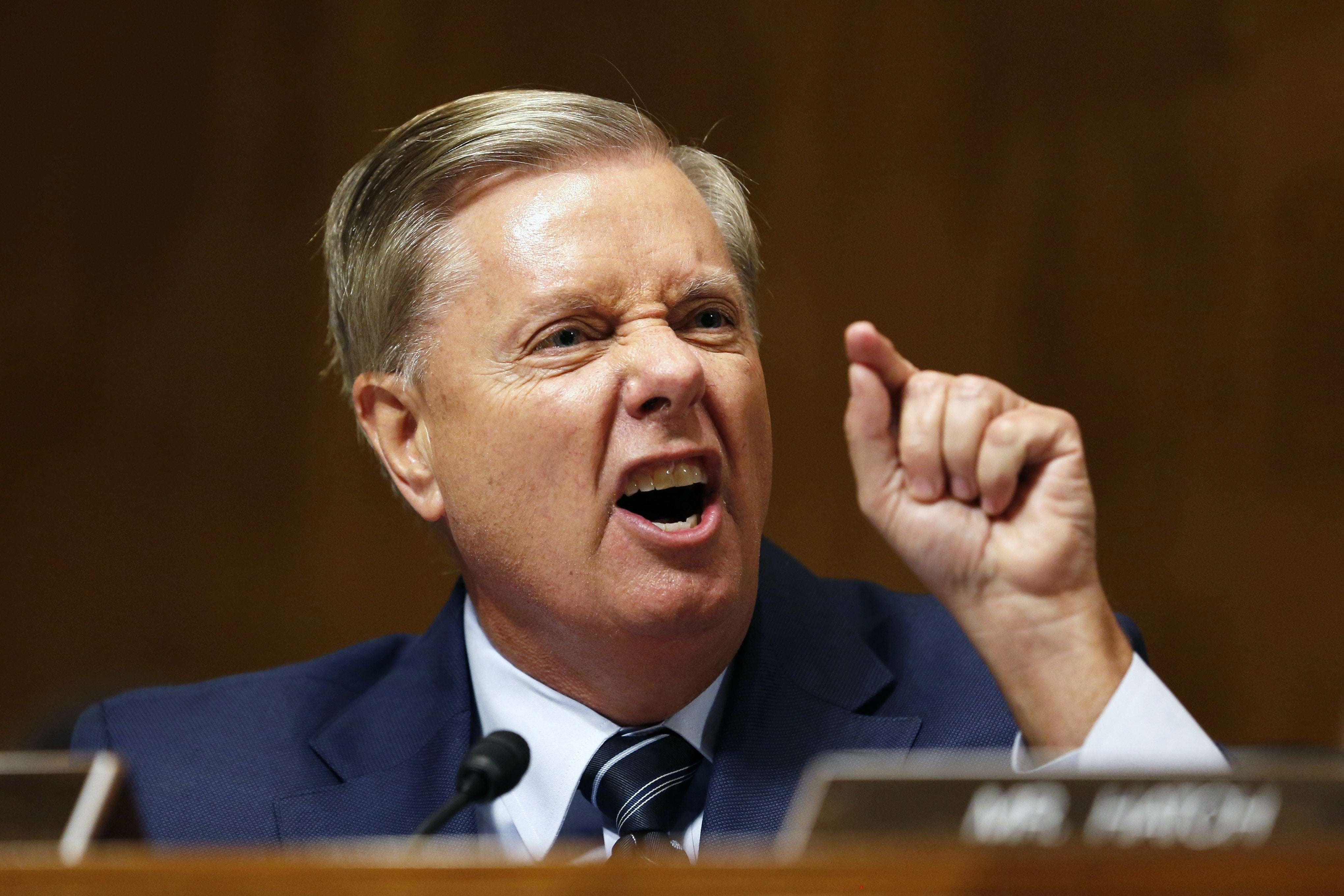 image for Lindsey Graham Throws an Impotent S--t Fit Over Ketanji Brown Jackson’s Supreme Court Nomination