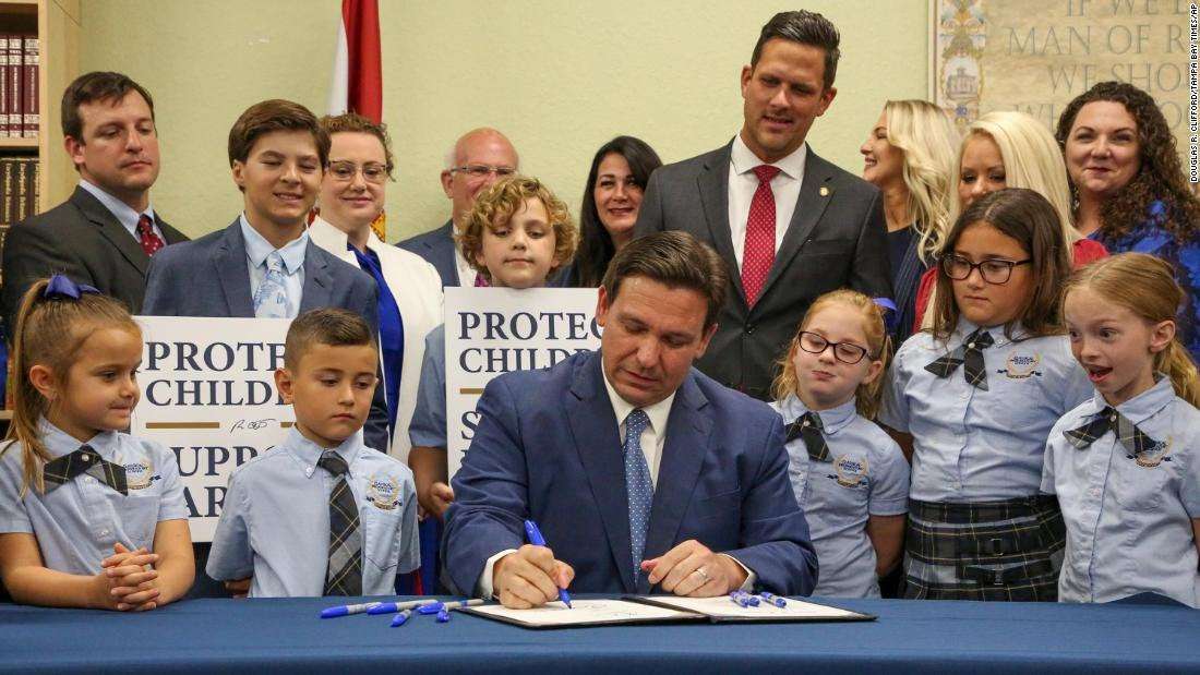 image for Fact check: Emails show one of DeSantis' stories backing the rationale for so-called 'Don't Say Gay' law didn't happen as the governor says