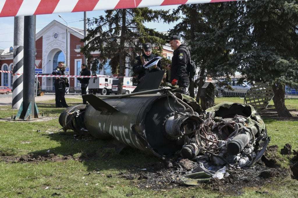 image for Missile kills at least 50 after hitting crowded Ukrainian train station
