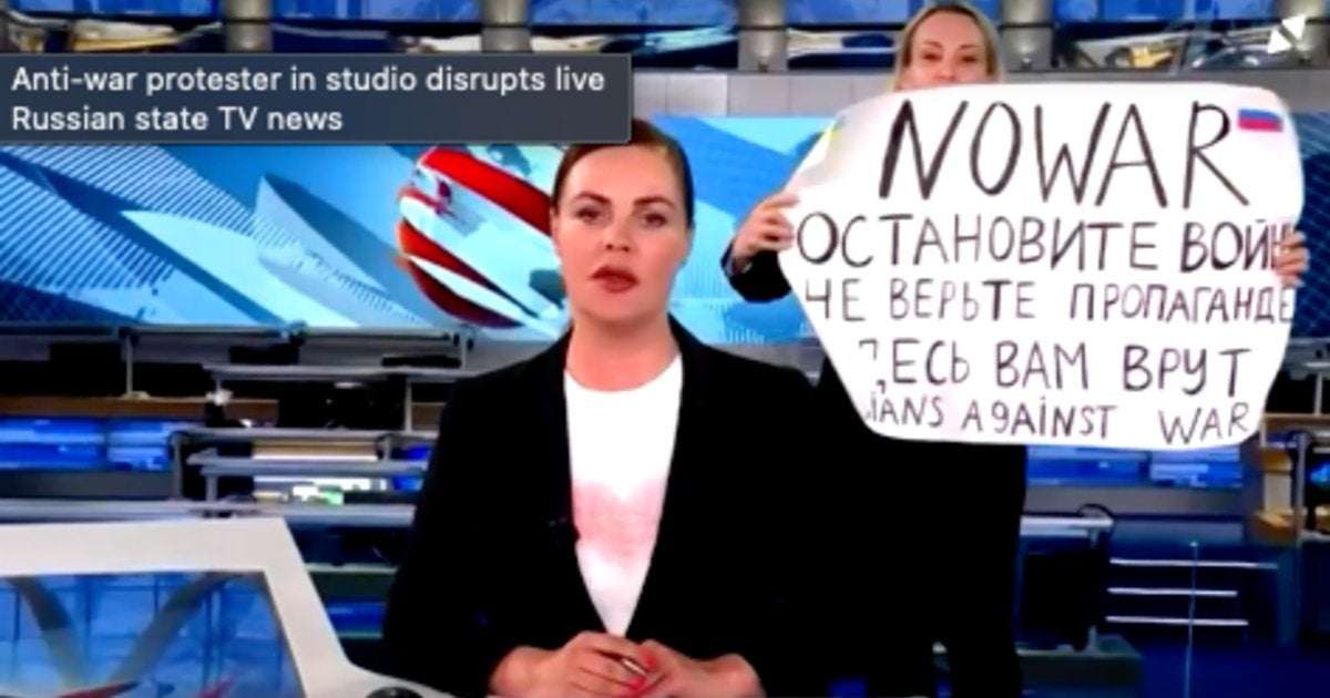 image for Russian journalist who protested Ukraine war on-air is named correspondent for German news station
