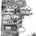 image for I'm almost 300 hours into my next large pen drawing. Here is a small portion of it. Zoom in!