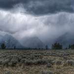image for ITAP of a storm blowing in to the Grand Tetons