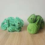 image for [OC] I crocheted some chameleons!