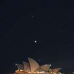 image for [OC] I woke at 2am to photograph 5 planets perfectly aligned above the Sydney Opera House.