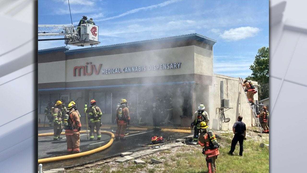 image for Firefighters battle heavy smoke at medical cannabis dispensary in Clearwater