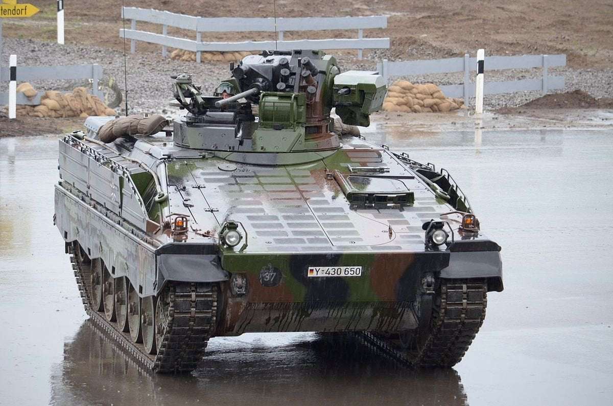image for German company Rheinmetall asks Berlin for permission to supply 100 Marder infantry fighting vehicles to Ukraine