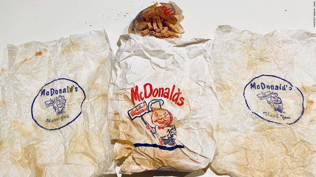 image for Couple found 1950s McDonald's bag with french fries inside wall during home renovations
