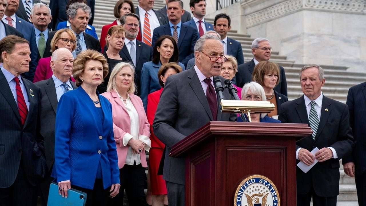 image for Senate will vote next week on bill to codify Roe v. Wade, Schumer says
