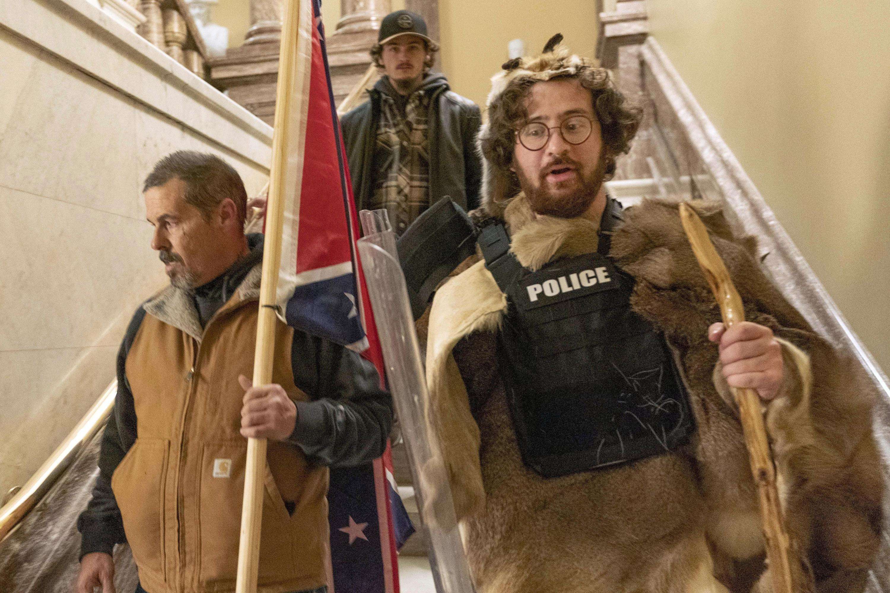 image for Man who stormed Capitol in caveman costume gets prison