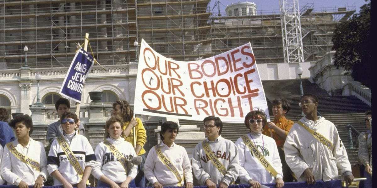 image for Vax, Mask Skeptics Who Used 'My Body My Choice' Now Support End of Roe