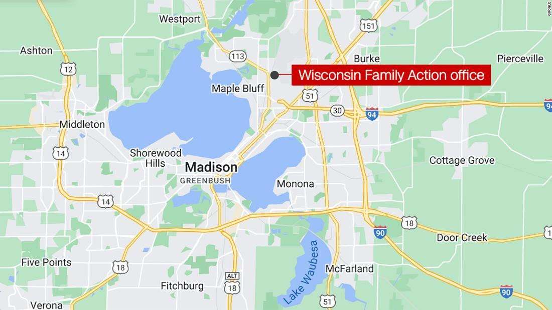 image for Office of anti-abortion organization in Wisconsin targeted in arson attack, police say