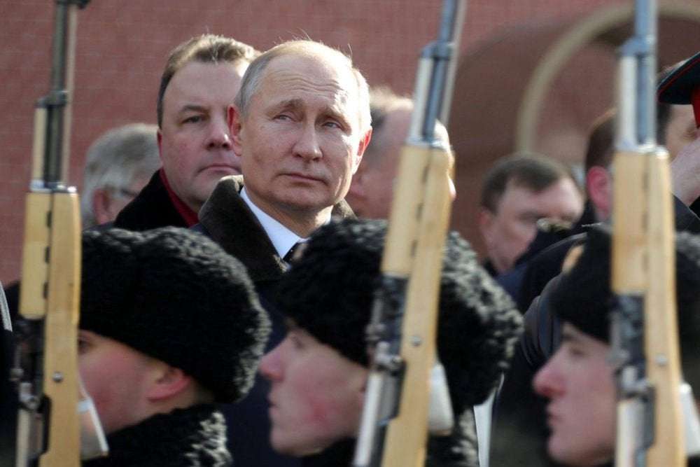 image for "Our soldiers are defending our motherland in Ukraine," Vladamir Putin