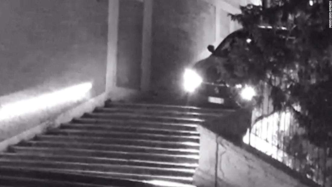 image for Saudi man charged after Maserati driven down Rome's Spanish Steps